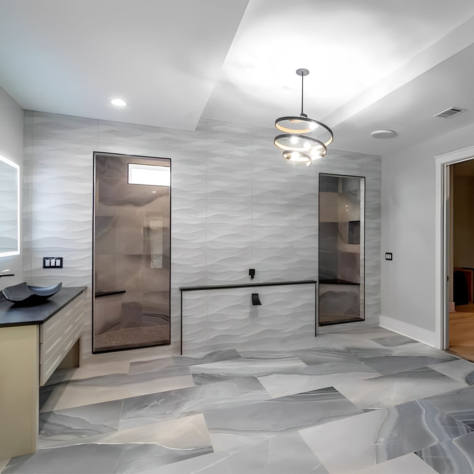 Spa-inspired bathroom remodeling project